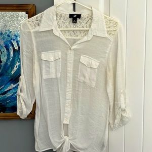 3/4 length sleeve blouse